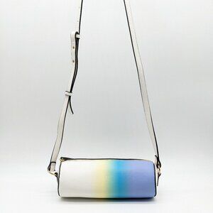 ALFANI Madiline faux-leather barrel mini crossbody bag - Ombre lavender